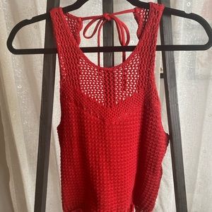 Hollister Crochet Halter Tank